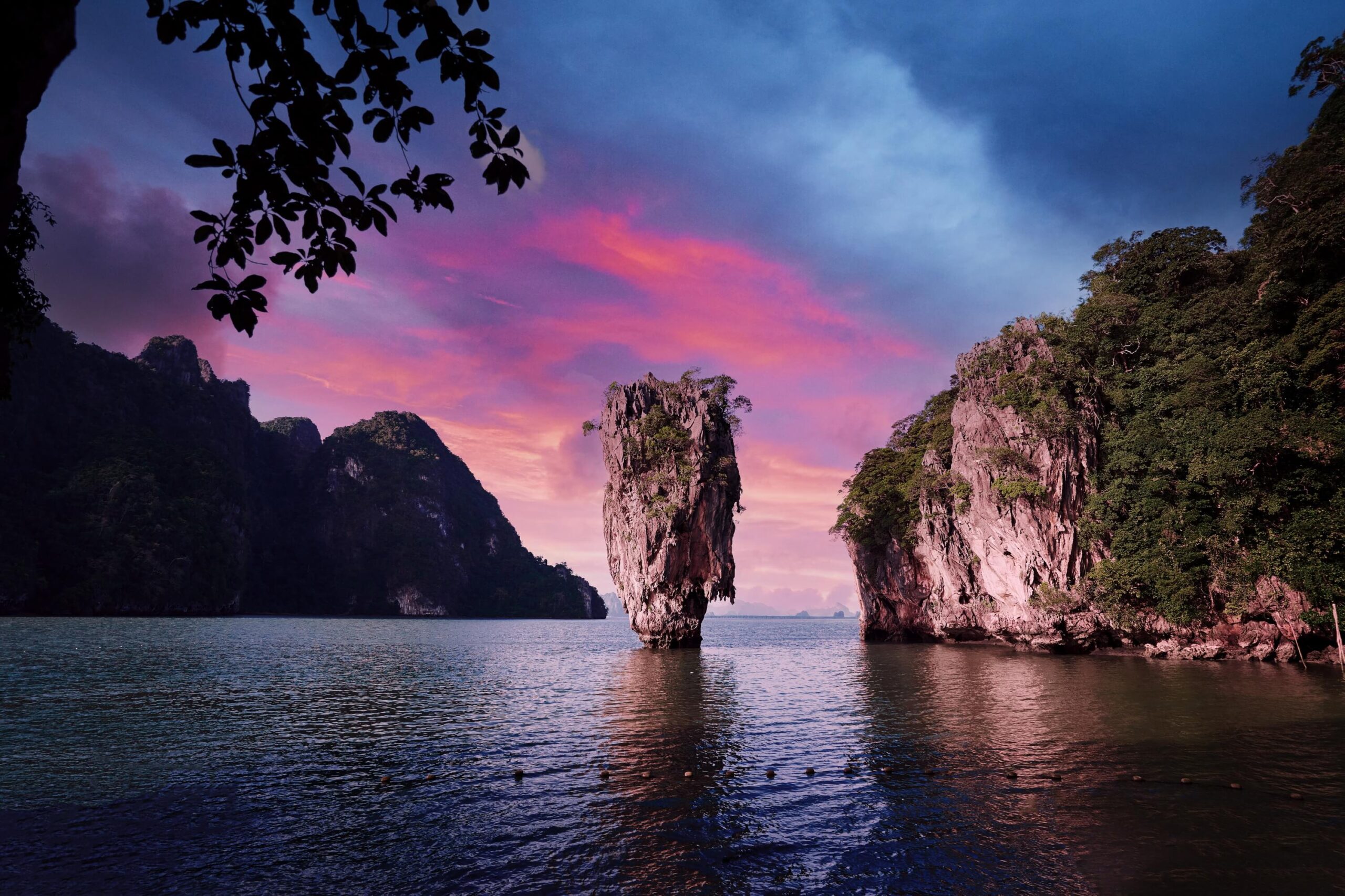 James Bond Island in Phang Nga Bay at twilight